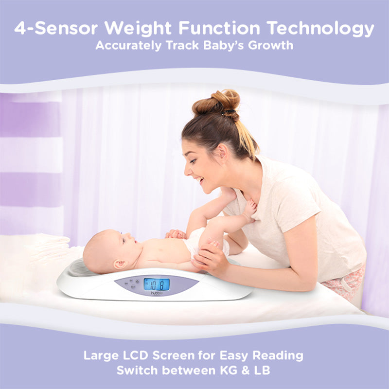 Hubble Grow Smart Baby Scale with Bluetooth White Age Newborn & Above