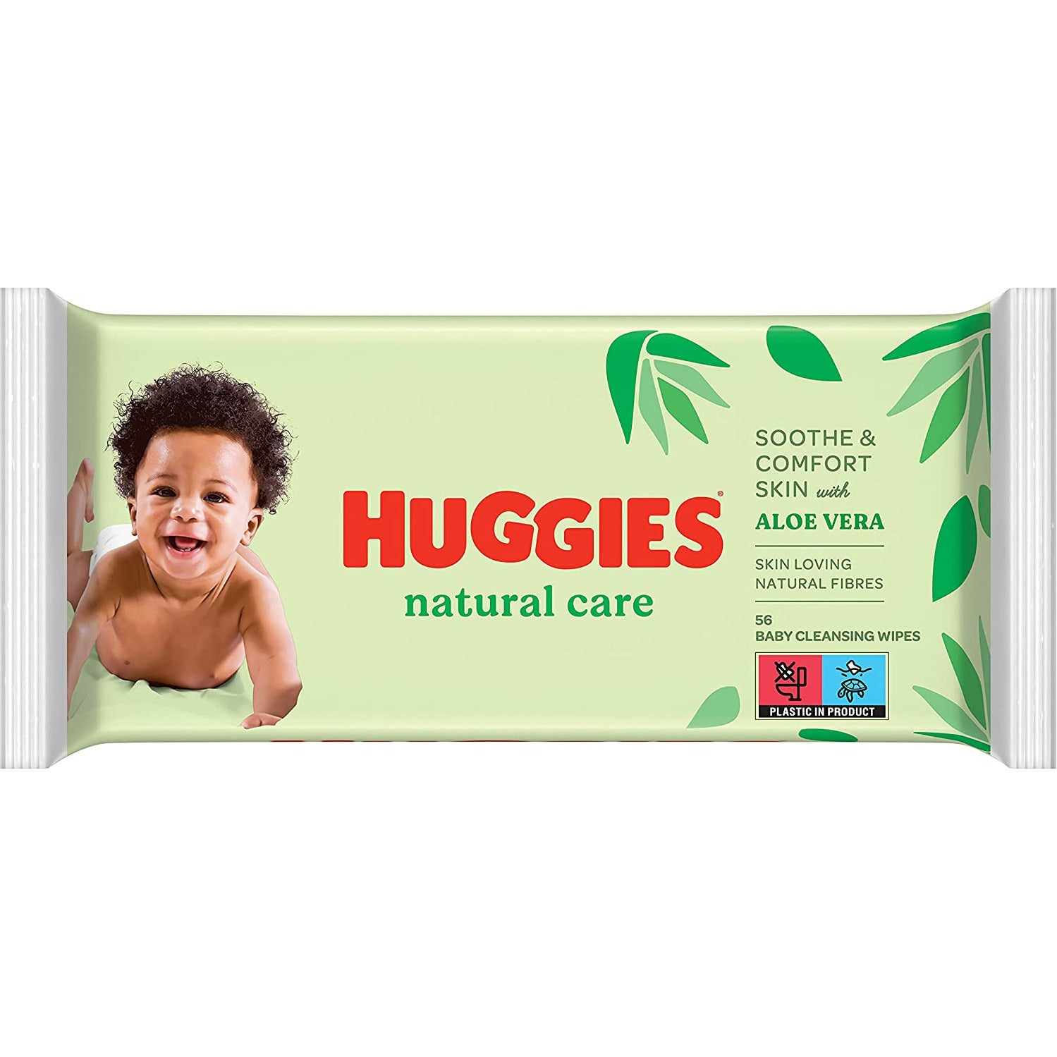 Huggies Baby Wipes Natural Care 56 Sheets Peekaboo