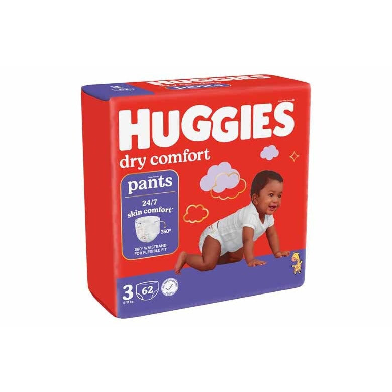 Huggies Dry Comfort Pant Diapers Size 3 (7-13kg)- 62 Pieces