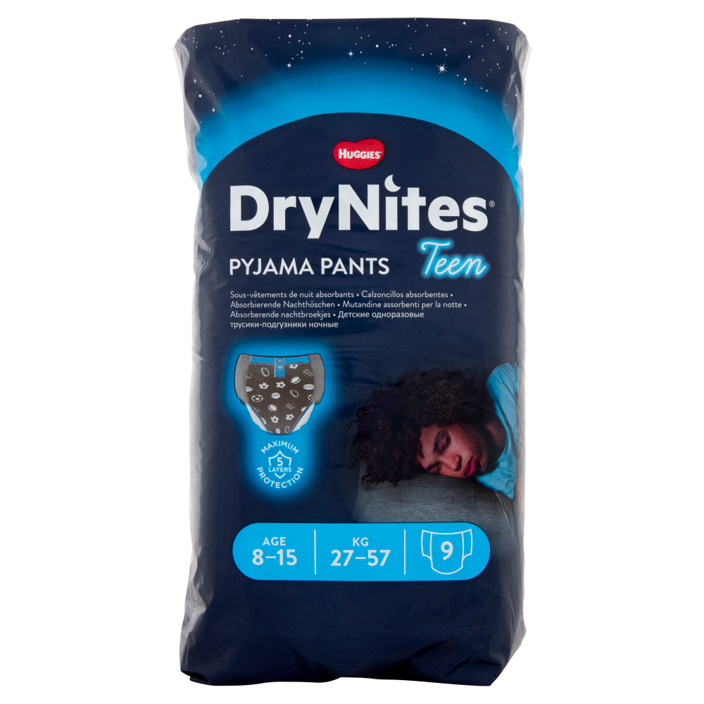 Huggies Drynites Pyjama Pants 9 Pieces 27-57Kg  8-15Y+