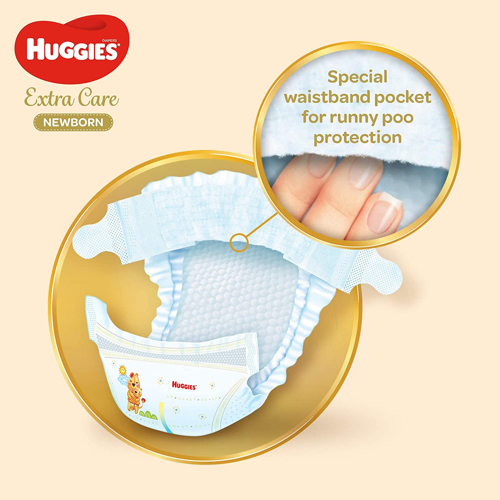 Huggies Extra Care Newborn Jumbo Pant Diapers Size 2 (5-8 kg) - 64 Pieces