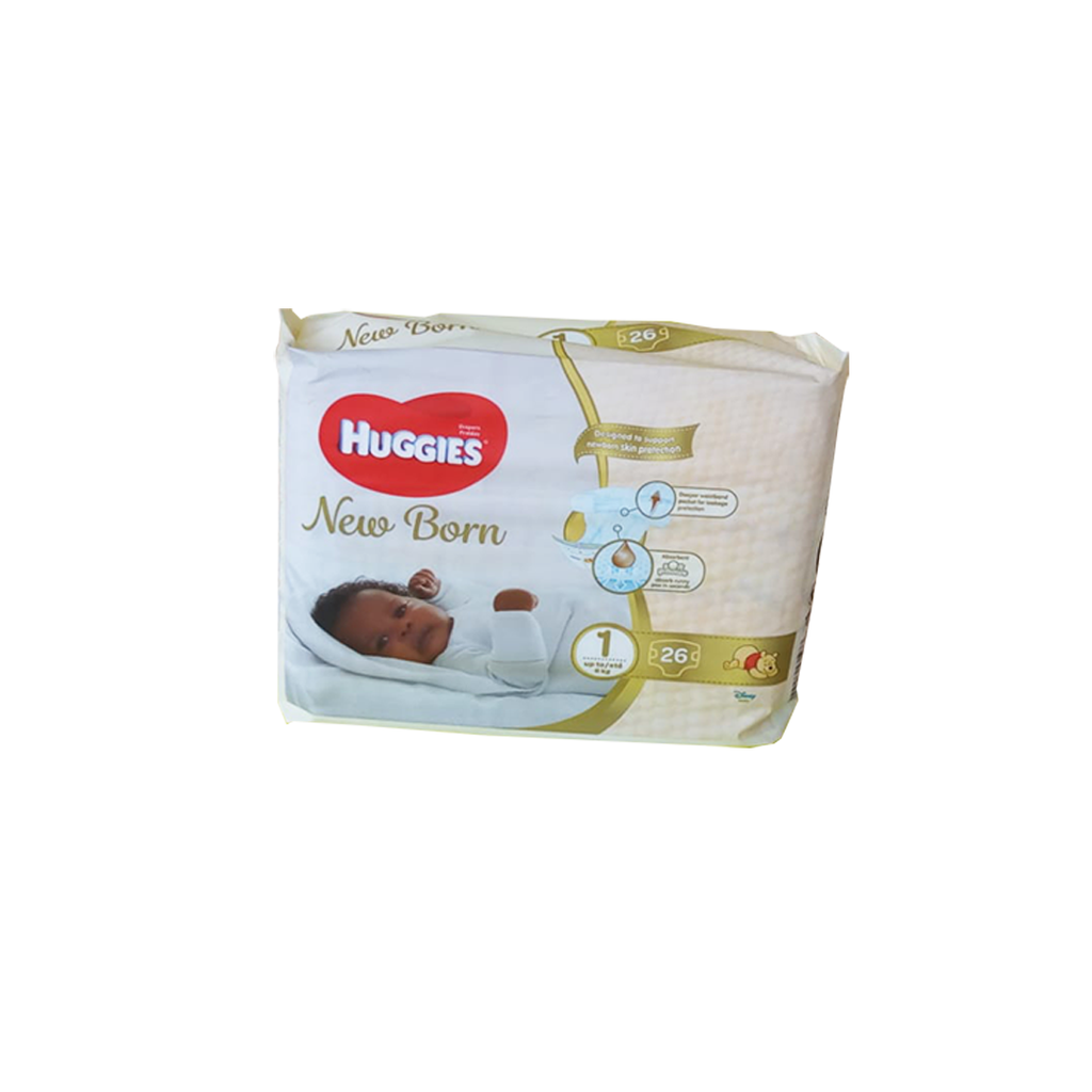 Huggies Newborn Size-1 26 Pieces 3-6kg