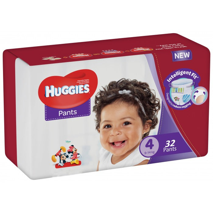Huggies Pants Size 4 32 Pack Peekaboo