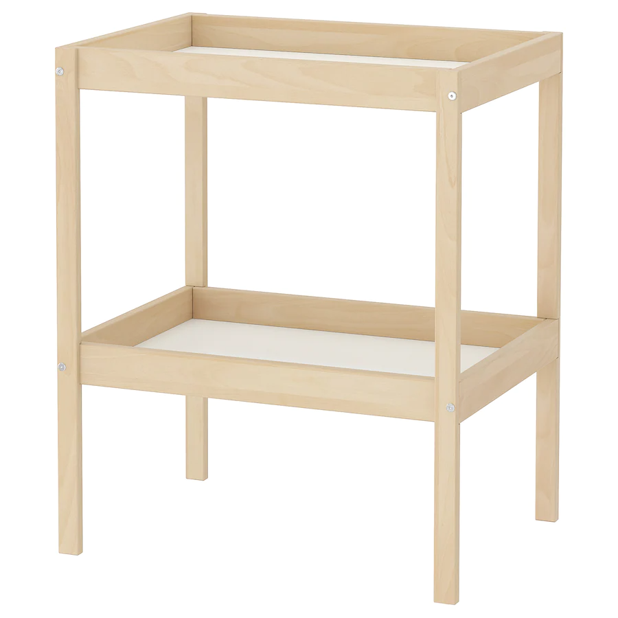 Ikea Sniglar Changing table, Beech/White, 72 x 53 x 88 Centimeters, Age- Newborn & Above