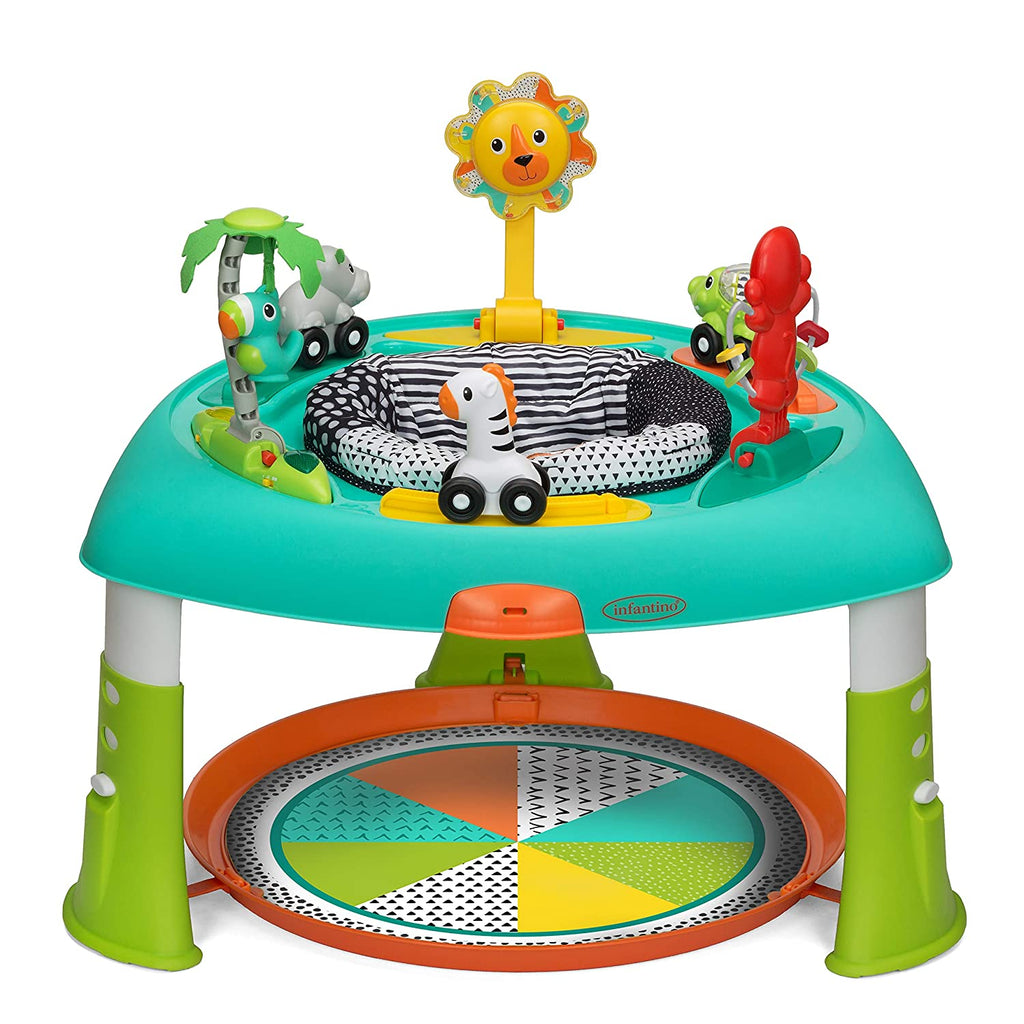 Infantino 2-in-1 Sit, Spin & Stand Entertainer & Activity Table Multicolor Age- 4 Months & Above