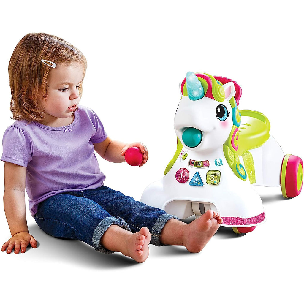 Infantino 3-in-1 Sit, Walk & Ride Unicorn Multicolor Age- 6 Months to 36 Months