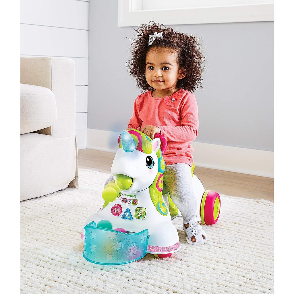 Infantino 3-in-1 Sit, Walk & Ride Unicorn Multicolor Age- 6 Months to 36 Months