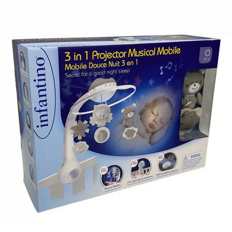 Infantino 3 in 1 Mobile Carousel Age- Newborn & Above