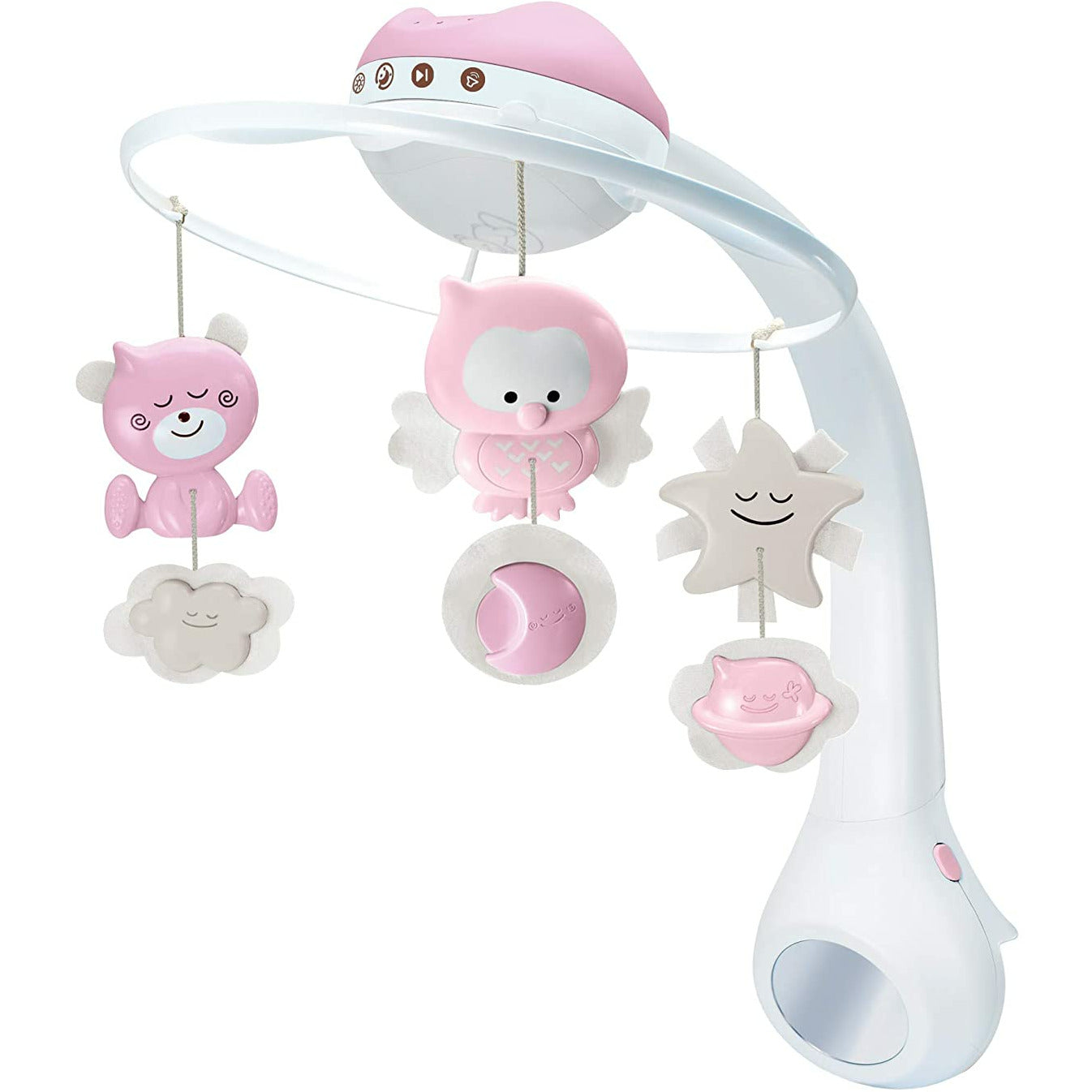 Infantino 3 in 1 Projector Musical Mobile Pink Age 6 Months
