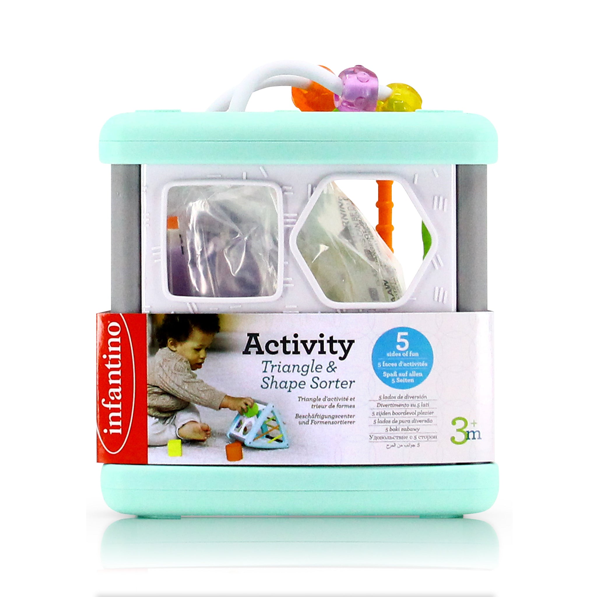 Infantino Activity Triangle Shape Sorter Multicolor Age 3 Months Above Peekaboo