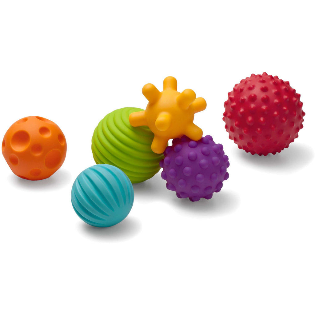 Infantino Bright Textured Balls Set of 6 Multicolor Age- 6 Months & Above