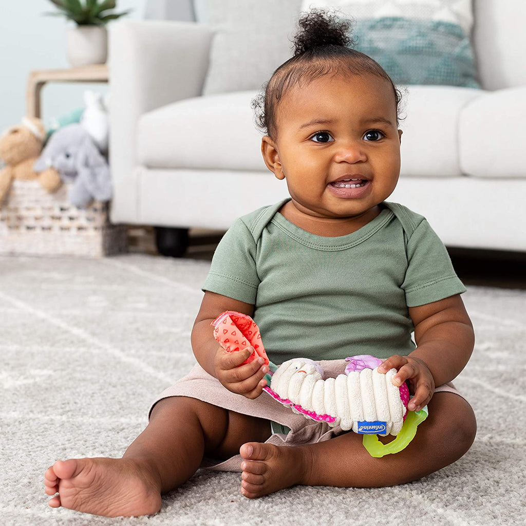 Infantino Chime and Go Tag Along Pals Unicorn Multicolor Age-6 Months & Above