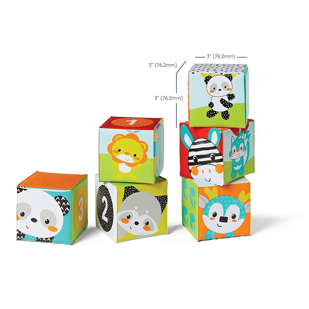 Infantino Colors & Numbers Bath Blocks Multicolor Age- 6 Months & Above