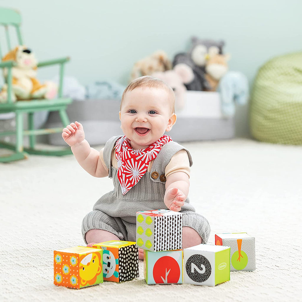 Infantino Colors & Numbers Bath Blocks Multicolor Age- 6 Months & Above