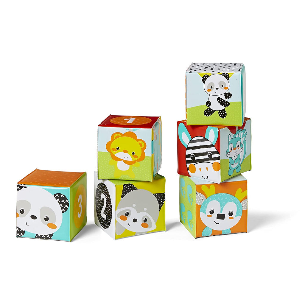 Infantino Colors & Numbers Bath Blocks Multicolor Age- 6 Months & Above