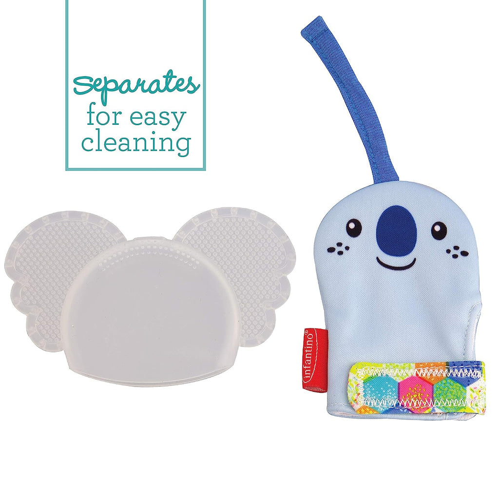 Infantino Crystal Clear Play & Teethe Mitten Multicolor Age- Newborn & Above