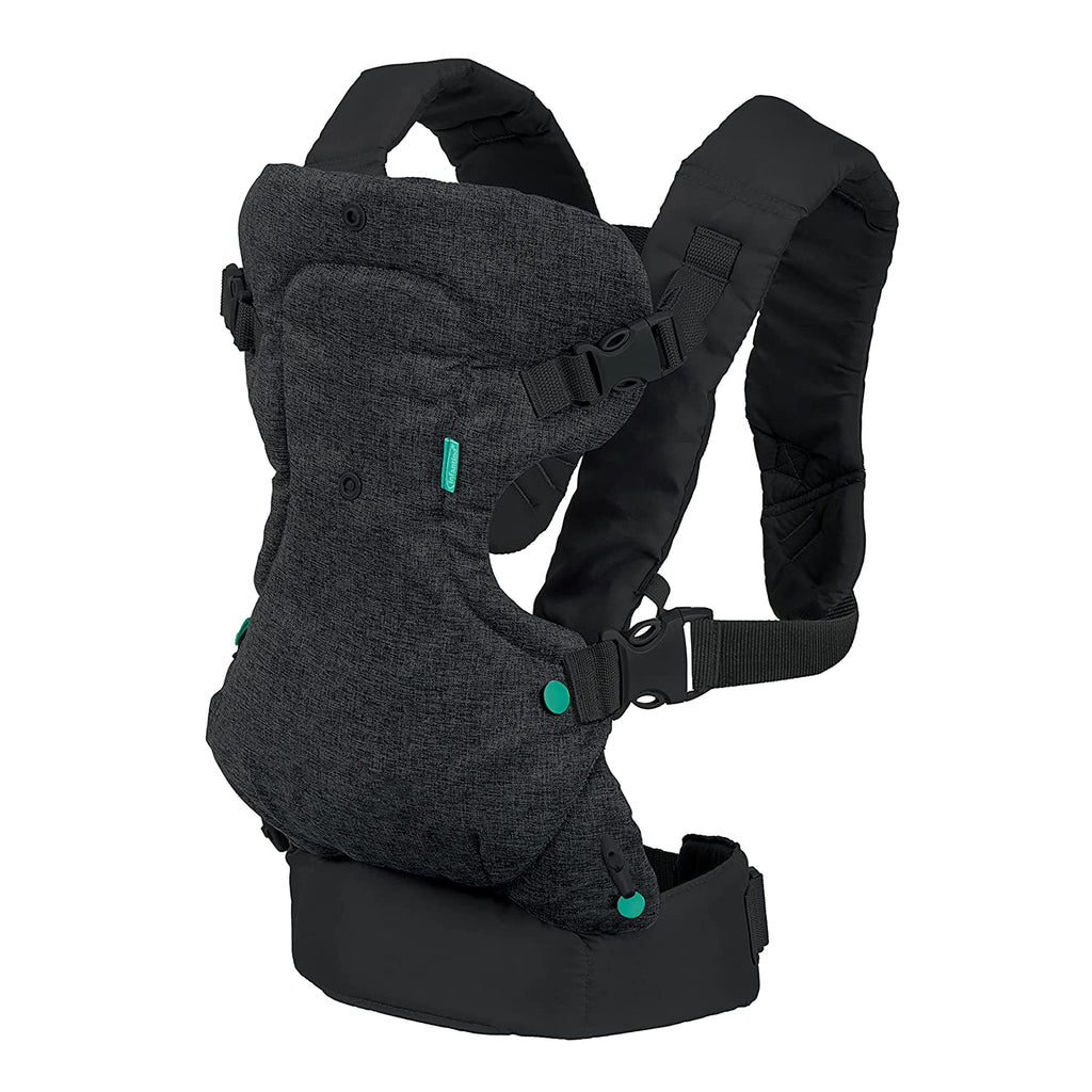 Infantino Flip 4-in-1 Convertible Carrier Black Denim Age- Newborn & Above (Holds from 3 kgs upto 14.5 Kgs)