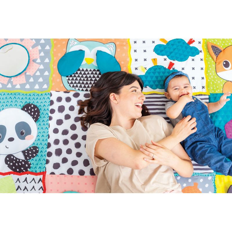 Infantino Giant Sensory Discovery Mat Multicolor (167.64 x 3.81 x 127 cm) Age- Newborn & Above
