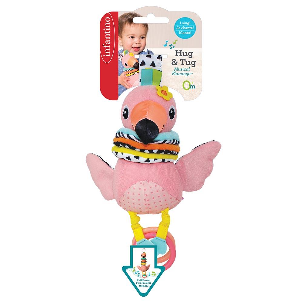 Infantino Hug & Tug Musical Flamingo 0M+