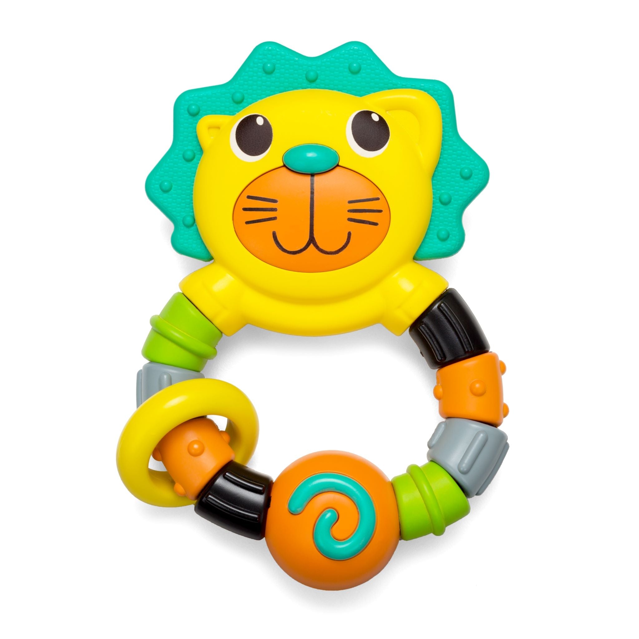 Infantino Lion Rattle Teether Multicolor Age 3 Months Above Peekaboo