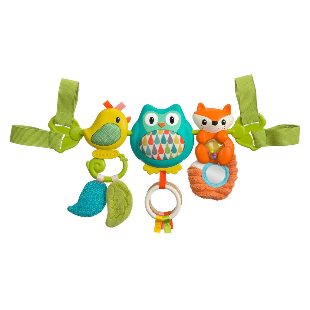 Infantino Musical Travel Bar Activity Toy Set Multicolor Age- 3 Months & Above
