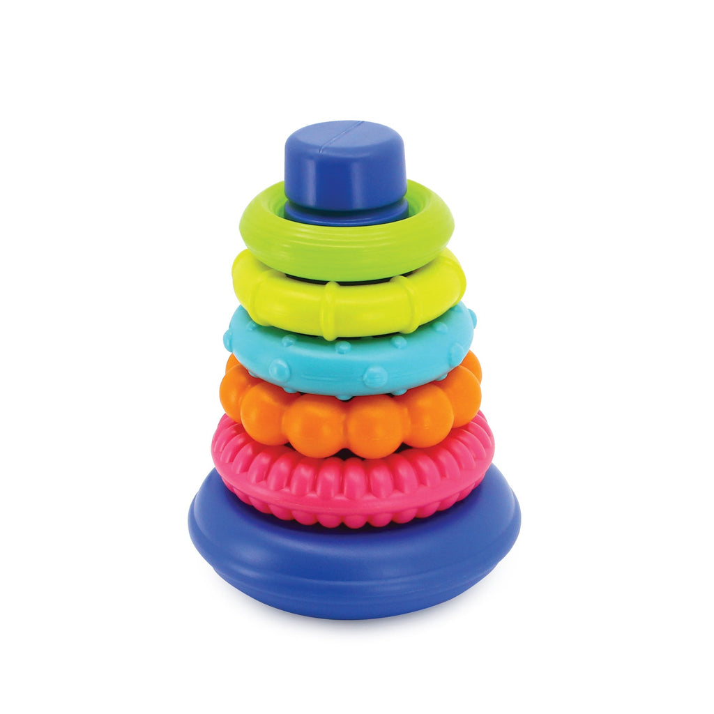 Infantino Rock 'N Stack Rings Multicolor Age- 6 Months & Above