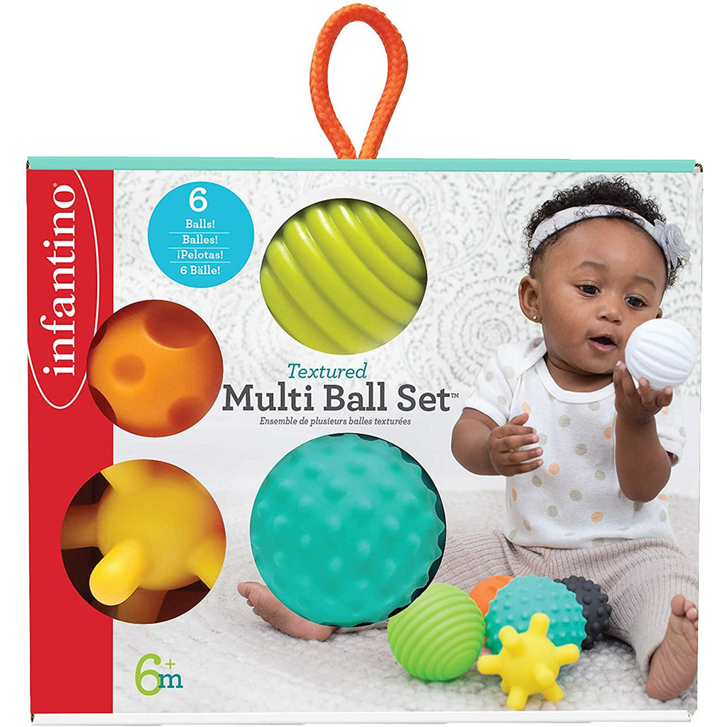 Infantino Sensory Textured Multi Ball Set of 7 Multicolor Age-3 Months & Above