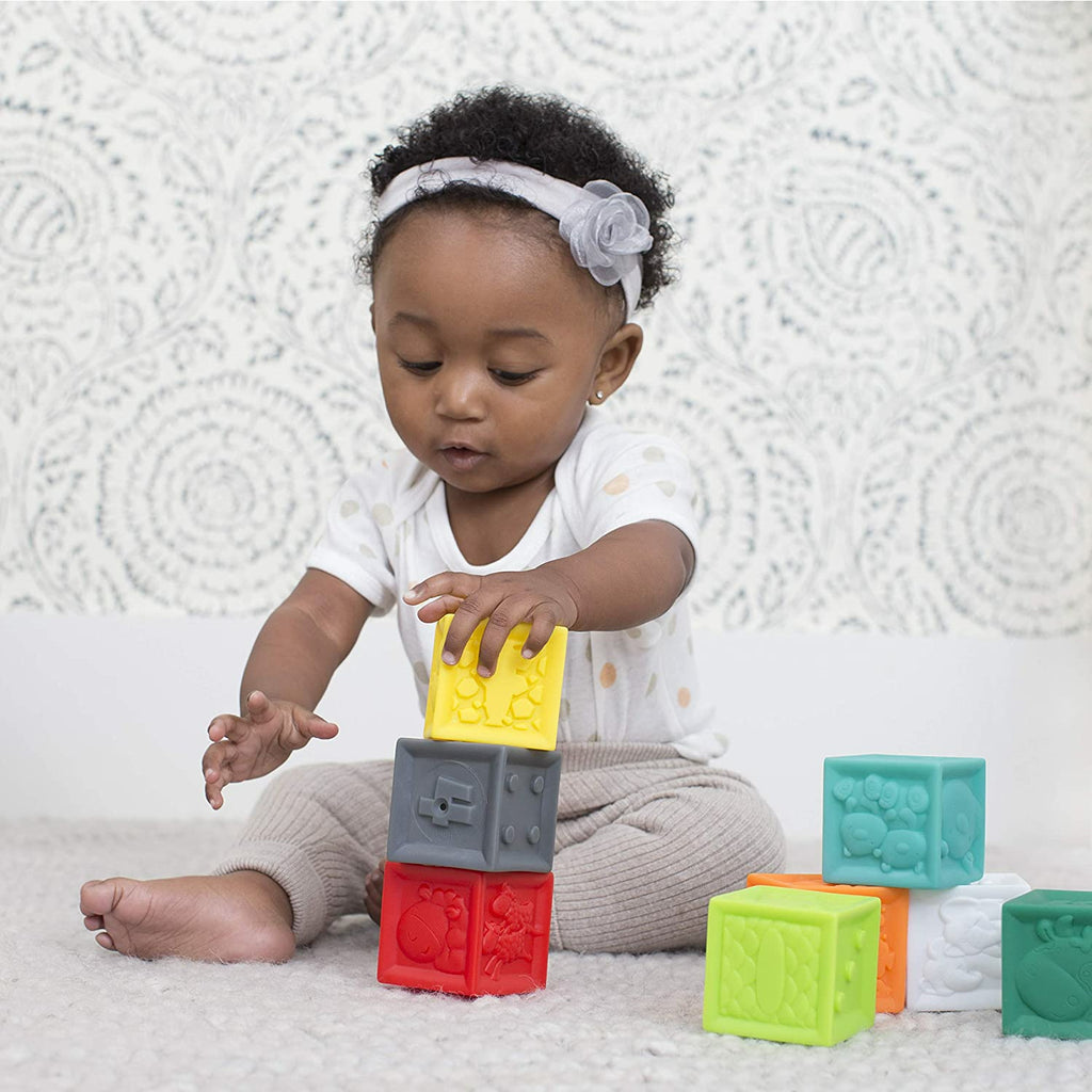 Infantino Squeeze & Stack Block 8Pcs 6M+