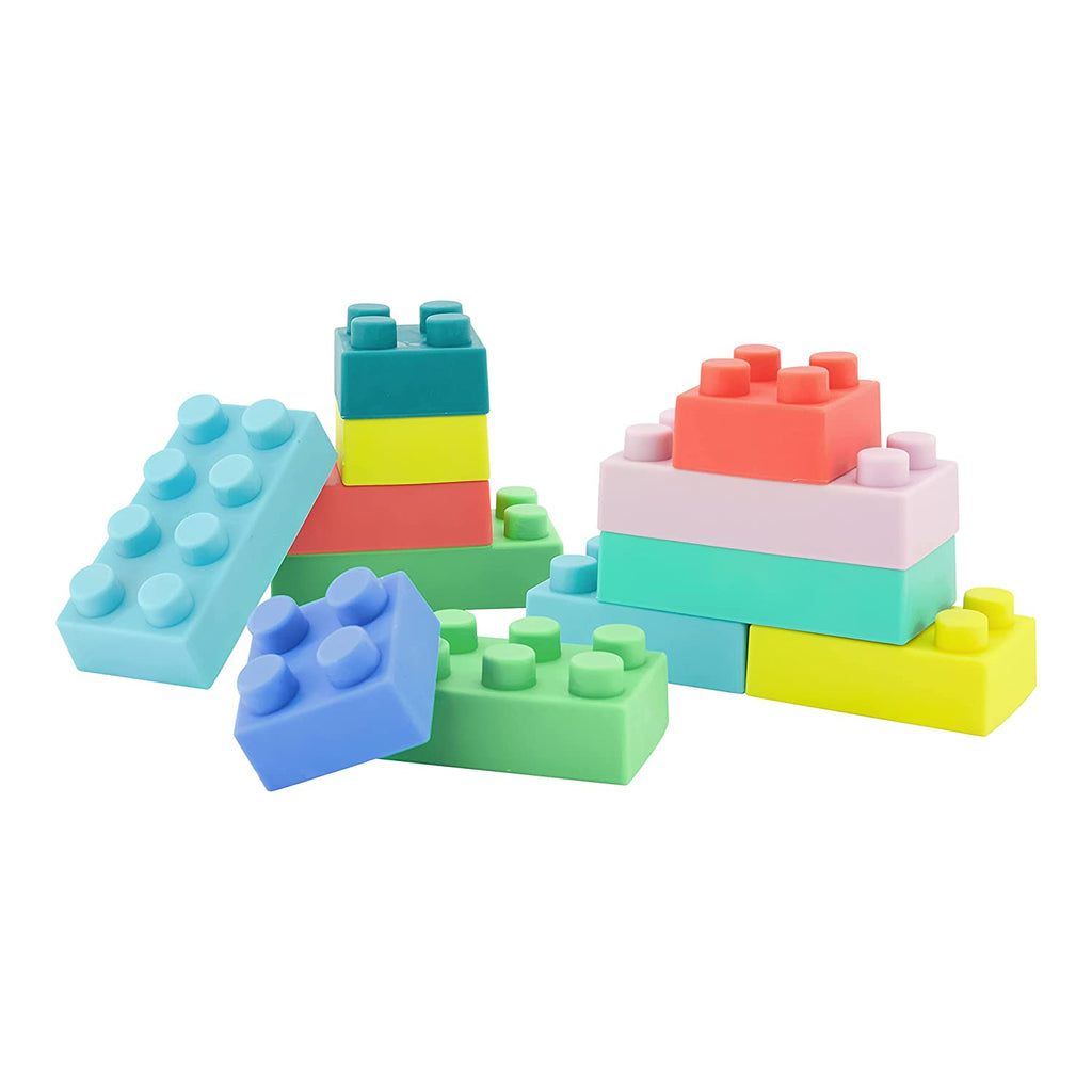 Infantino Super Soft 1st Building Blocks Set of 12 Multicolor Age- 6 Months & Above