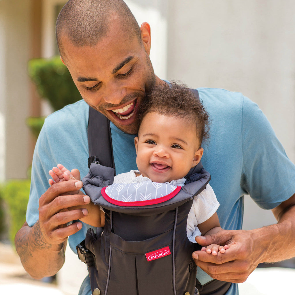 Infantino Swift Classic Carrier Black With Ergonomic Design Age-Newborn & Above (Holds Upto 12 Kgs)
