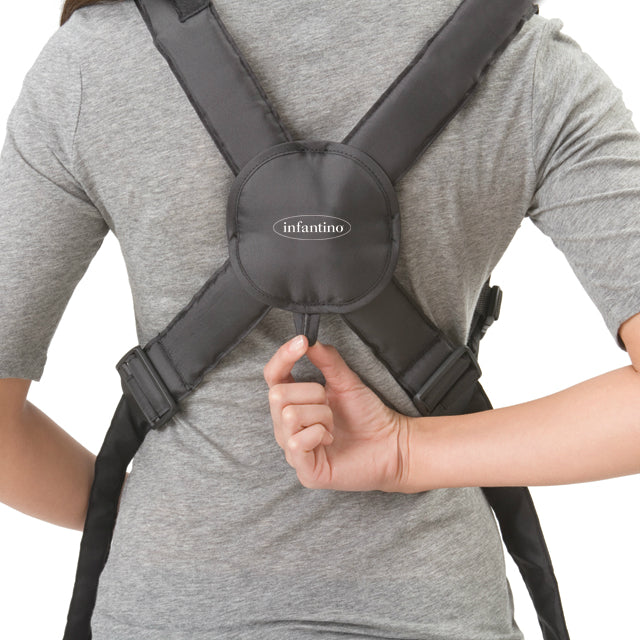 Infantino Swift Classic Carrier Black With Ergonomic Design Age-Newborn & Above (Holds Upto 12 Kgs)