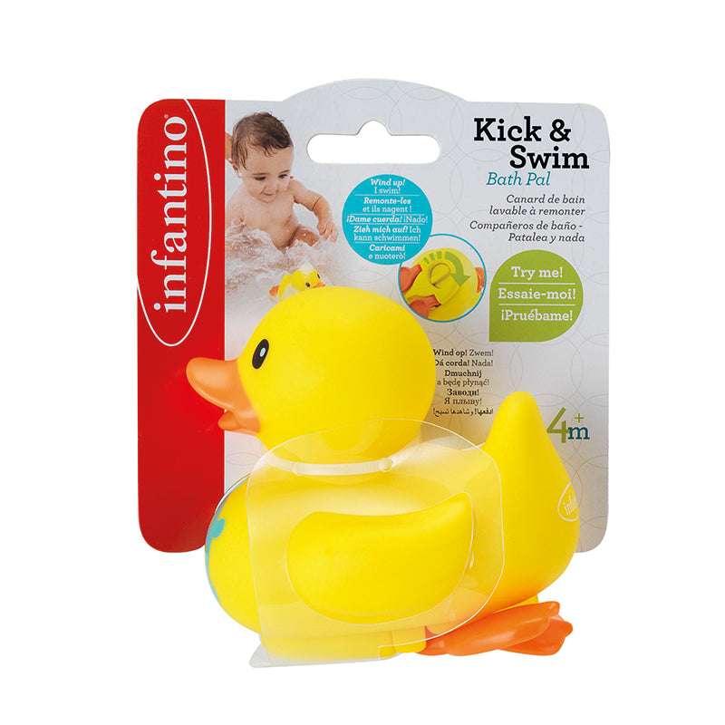 Infantino Washable Wind Up Duck Age- 6 Months & Above