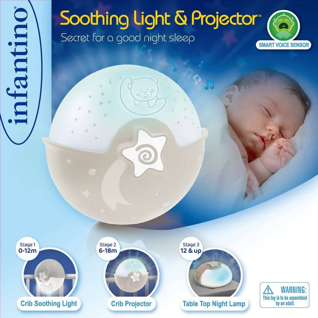 Infantino Wom Soothing Light & Projector - Ecru 0M+