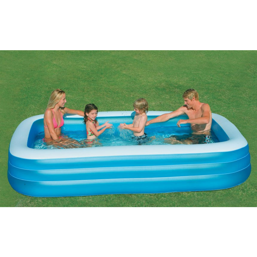 Intex Family Pool Swim Center (305 x 183 x 56 cm) Blue Age- 12 Months & Above