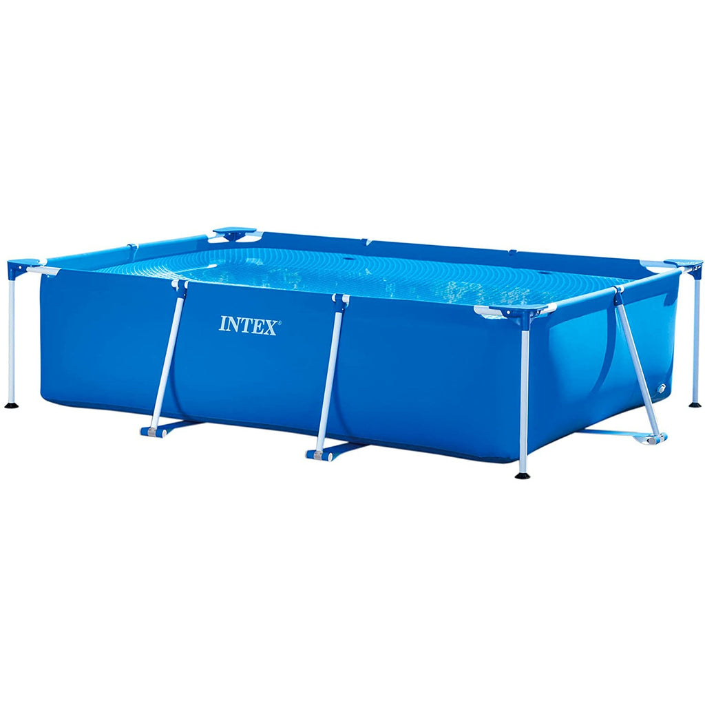 Intex Rectangular Frame only Pool W/O Pump (260cm X 160cm X 75cm) Multicolor Age-6 Years & Above