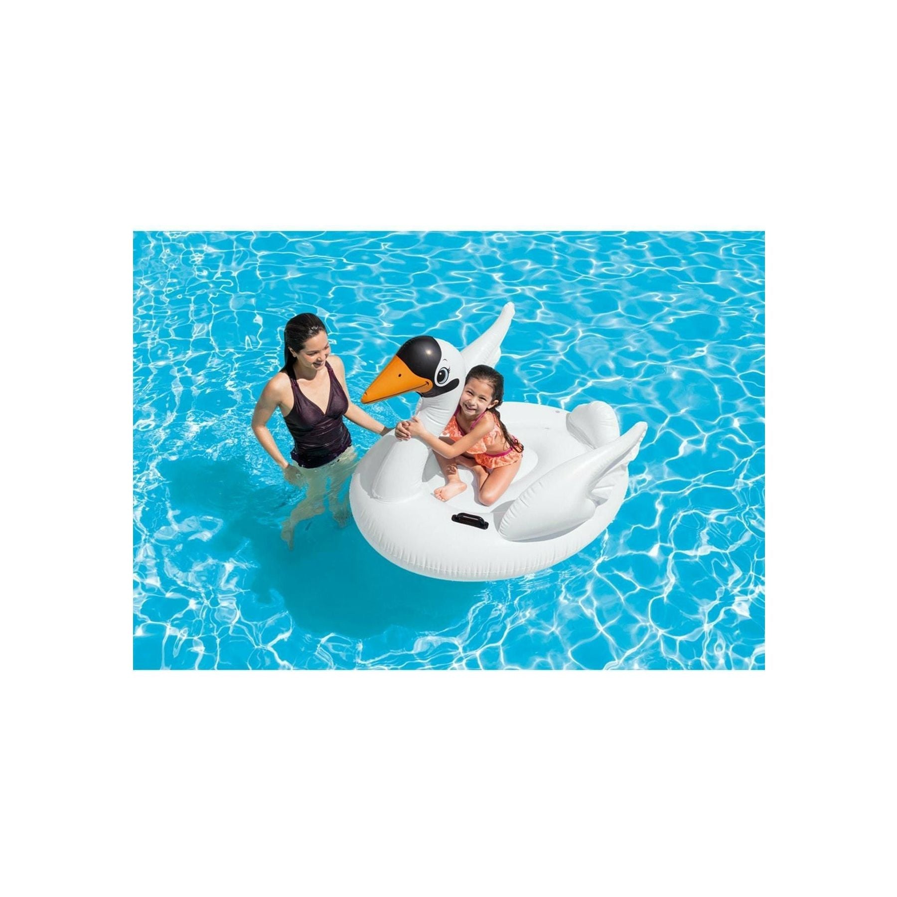 Intex swan ride top on