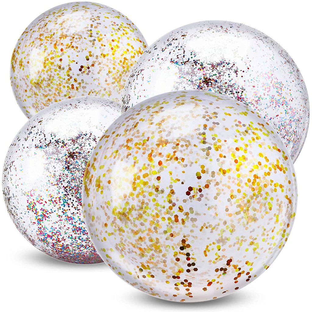 Intex Transparent Glitter Beach Balls Age 3+