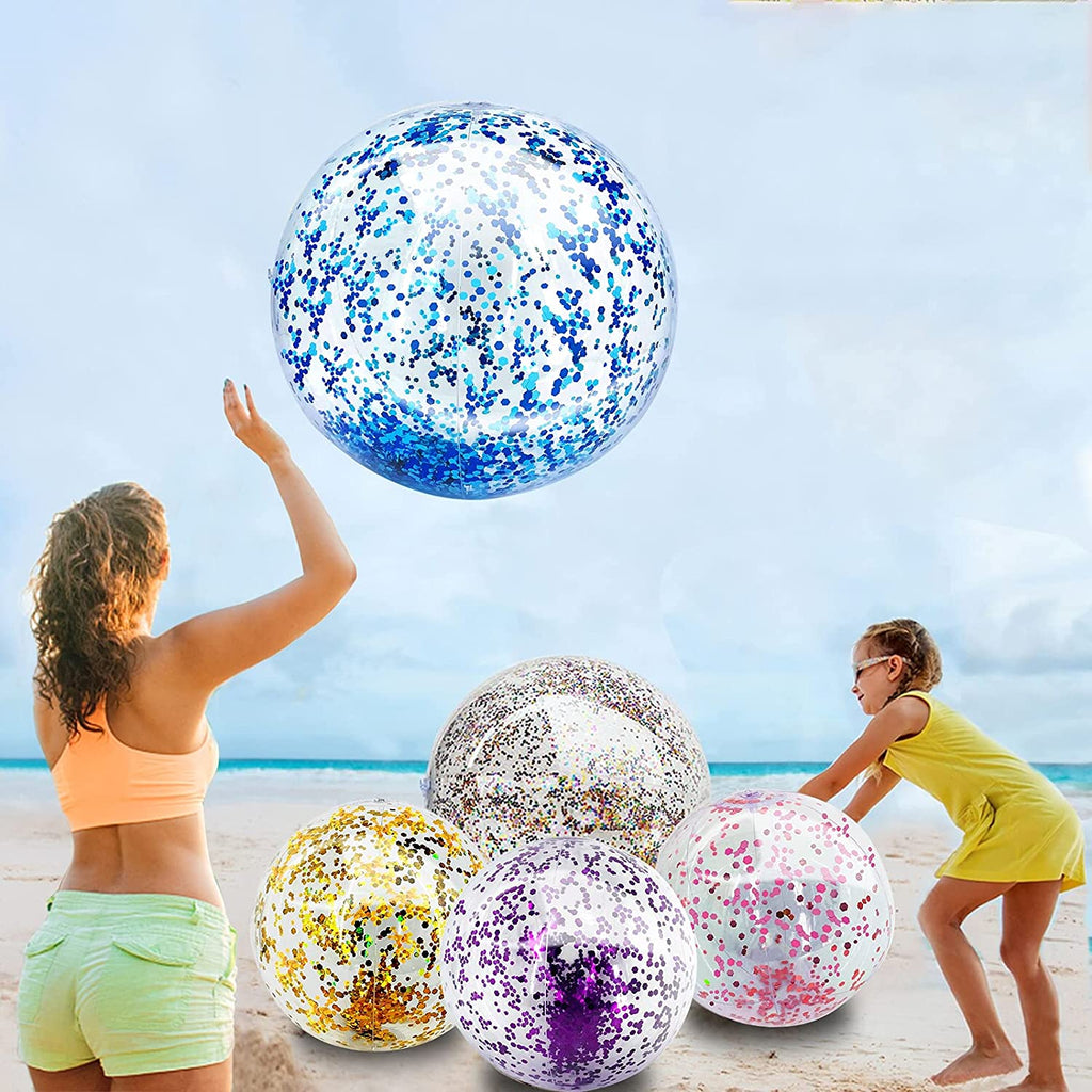 Intex Transparent Glitter Beach Balls Age 3+