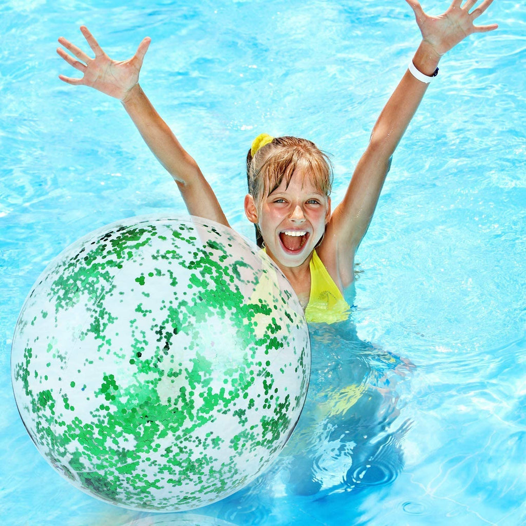 Intex Transparent Glitter Beach Balls Age 3+