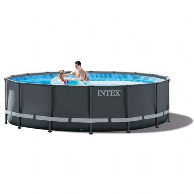 Intex Ultra XTR Prism Frame Pool Set 4.88mx 1.22m Dark Grey Age- 6 Years & Above