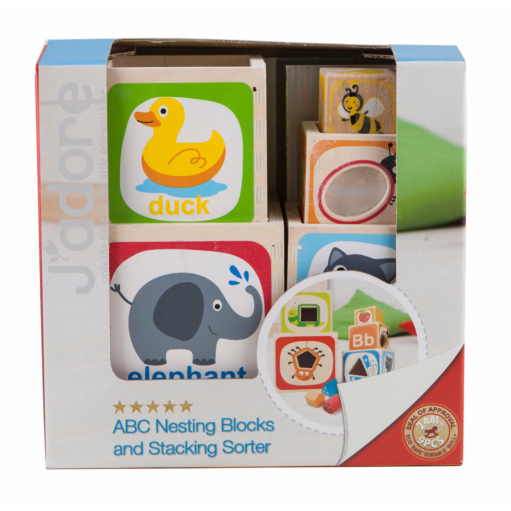 JAdore Abc Nesting Blocks And Stacking Sorter Multicolor Age-18 Months & Above