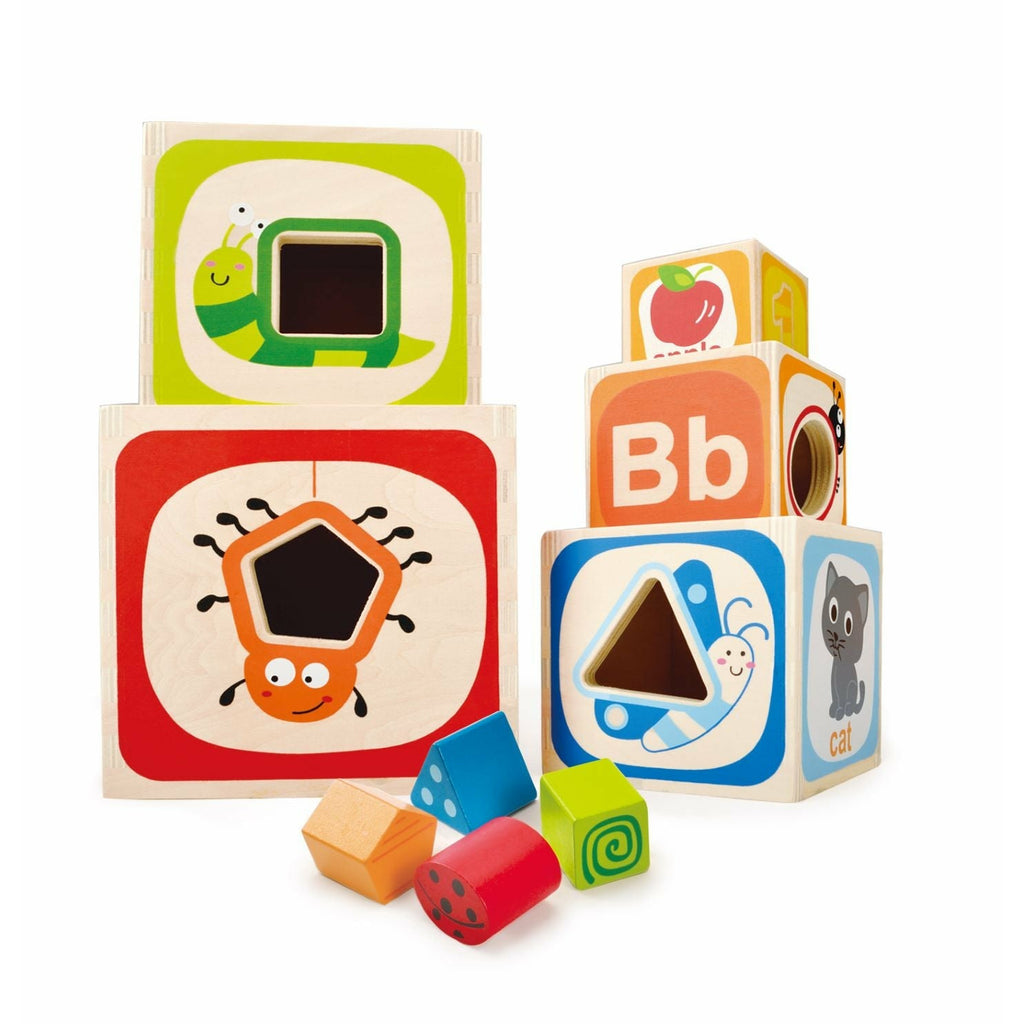 JAdore Abc Nesting Blocks And Stacking Sorter Multicolor Age-18 Months & Above