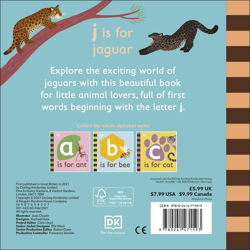J is for Jaguar Board book