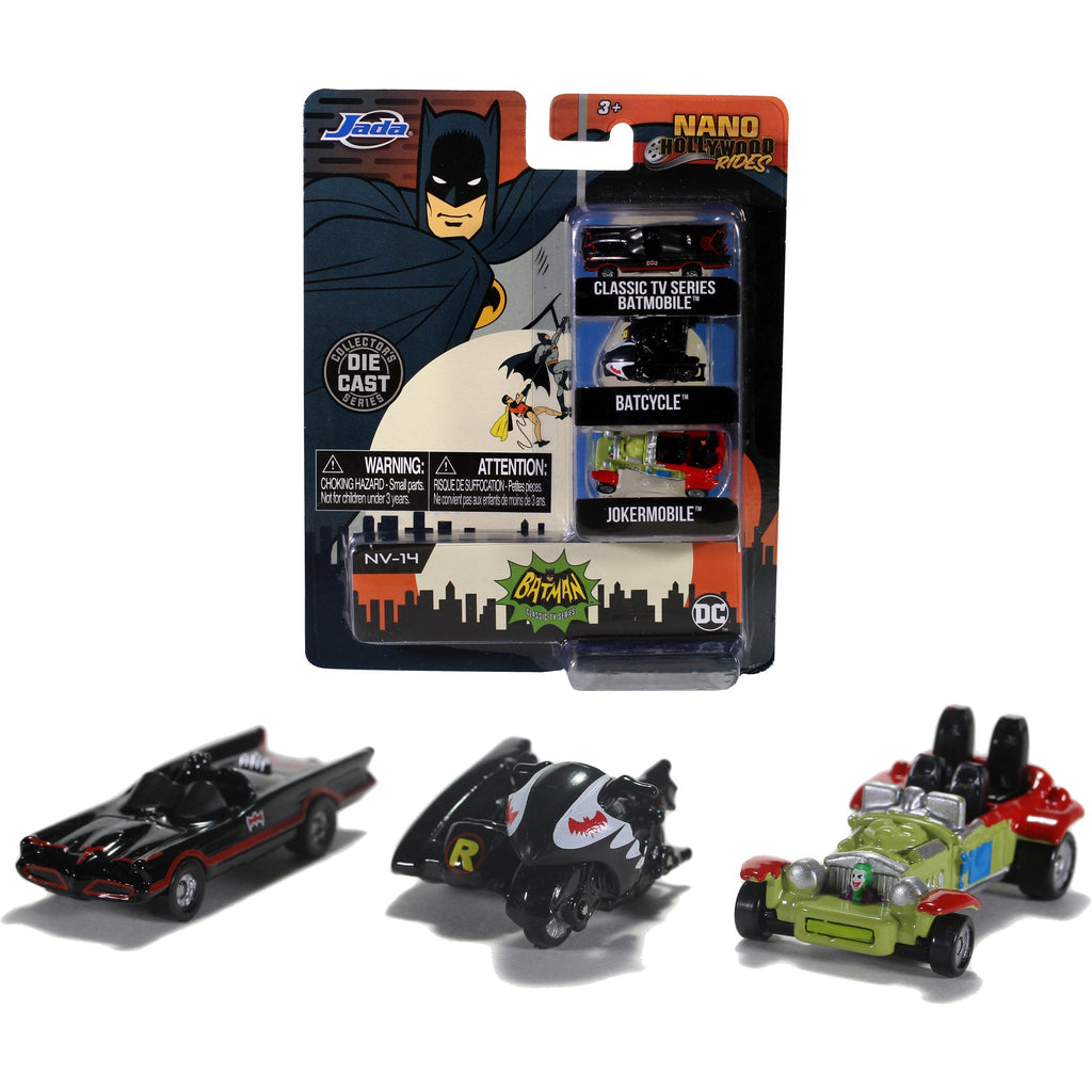 Jada - Batman 1.65" 3-Pack Nano Multicolor Age-3 Years & Above