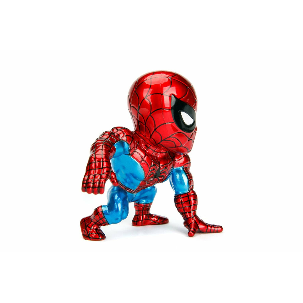 Jada Marvel 4" Classic Spiderman Figure Multicolor Age-3 Years & Above