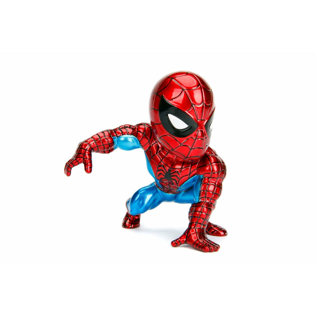 Jada Marvel 4" Classic Spiderman Figure Multicolor Age-3 Years & Above