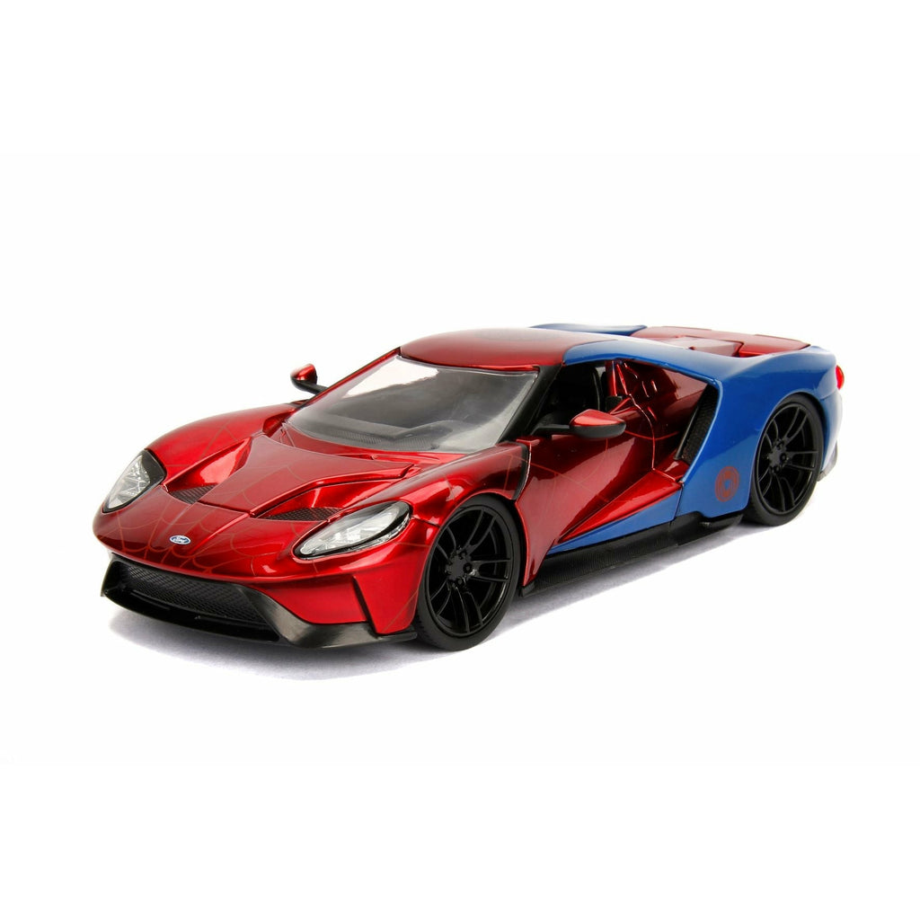 Jada Marvel Spiderman 2017 Ford Gt 1:24 Multicolor Age-3 Years & Above