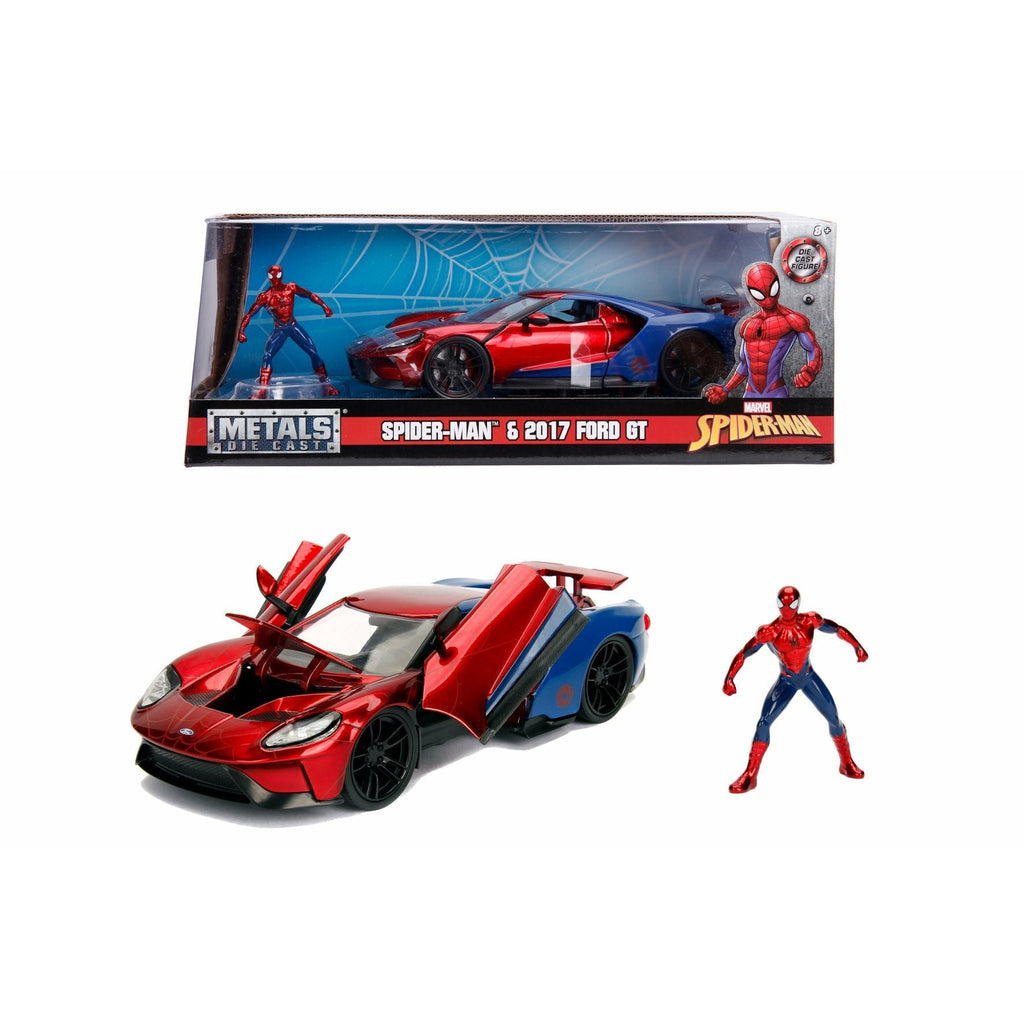 Jada Marvel Spiderman 2017 Ford Gt 1:24 Multicolor Age-3 Years & Above