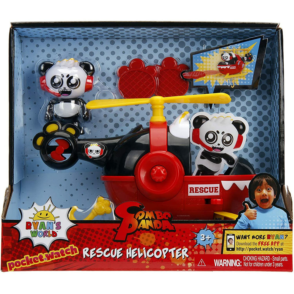 Jada Ryan'S World Rescue Helicopter With Combo Panda Age 3+ Boy