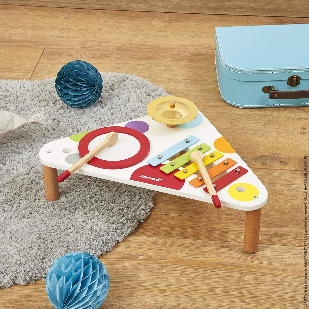 Janod Confetti Musical Table Multicolor Age-6 Months & Above